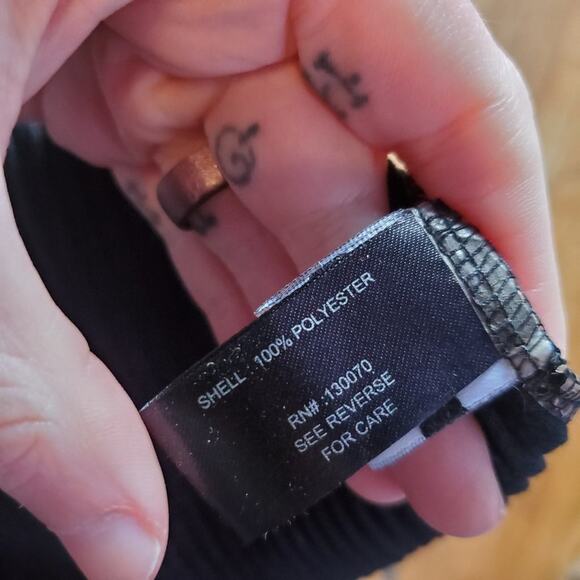 Coogi Black Ruffle Sleeveless Maxi Dress Women's Size 1X NWT - Picture 6 of 9